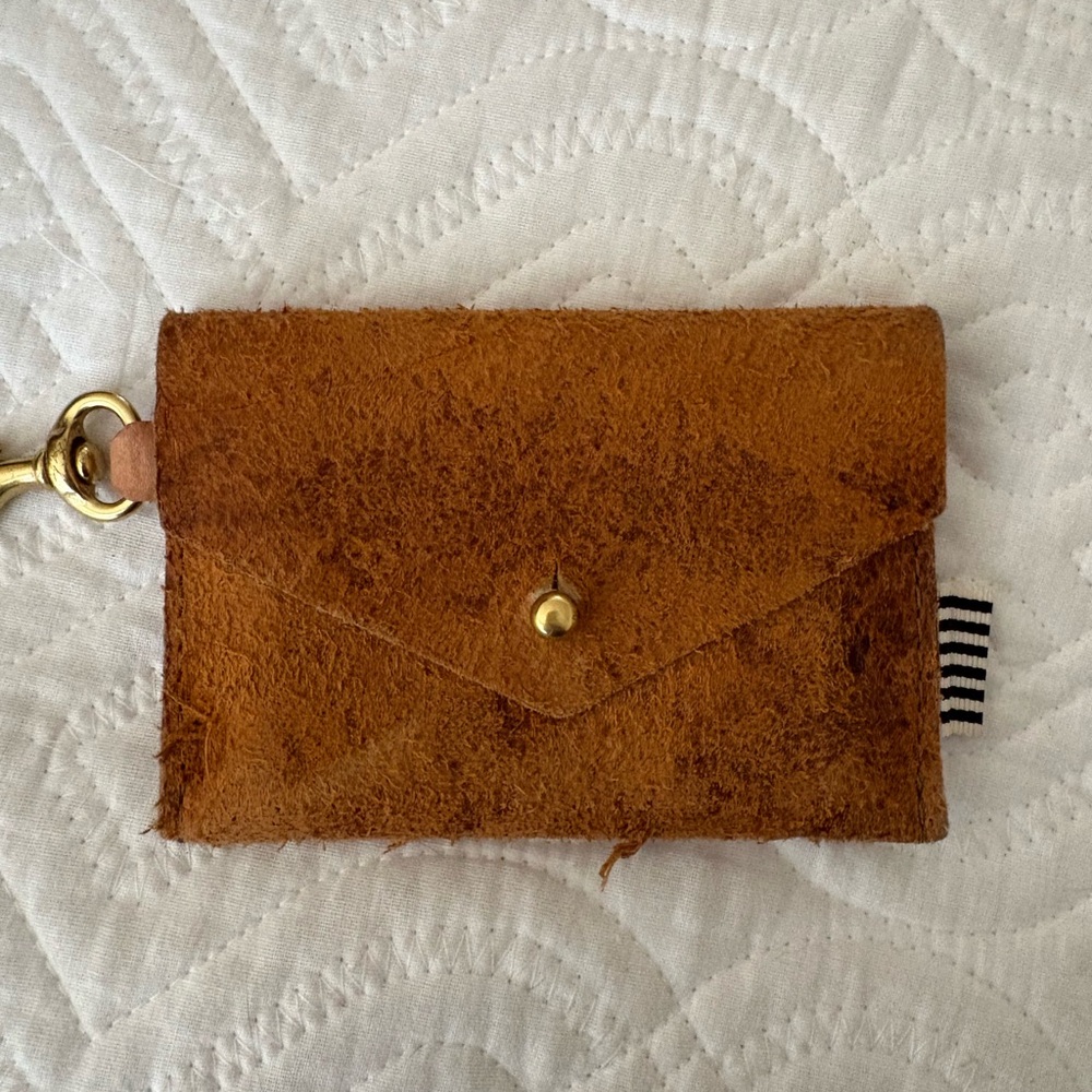 Vintage Birch Leather Keychain Wallet